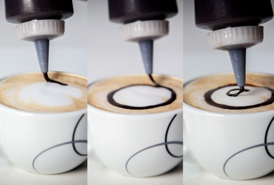 etape dessins latte art